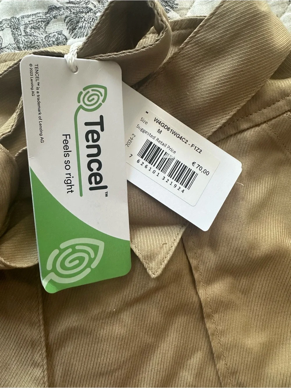 Guess Olive-Tan Tie-Waist High-Rise Women's Shorts size M